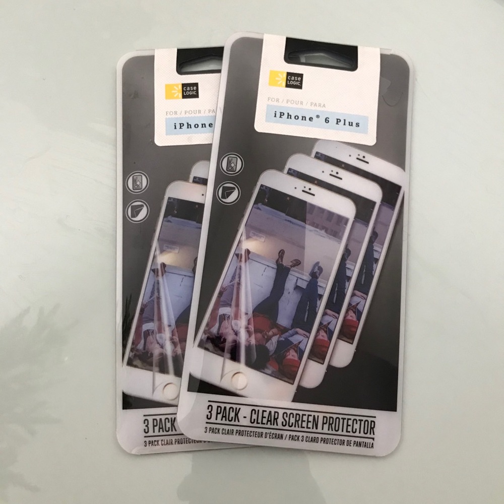 Screen protectors 2- 3 packs (6 ttl) iPhone 6 Plus